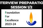 Interview prep – Scholars from FFE (Foundation for Excellence) 1/2