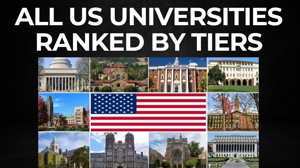 You are currently viewing All US universities ranked by tiers