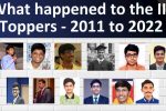 What happened to the IIT Toppers? 2011 to 2022 I What can you learn from them?