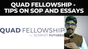 Read more about the article Quad fellowship – tips on SOP and essays