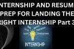 FFE Student discussion: Internship and Job search tips 3/6